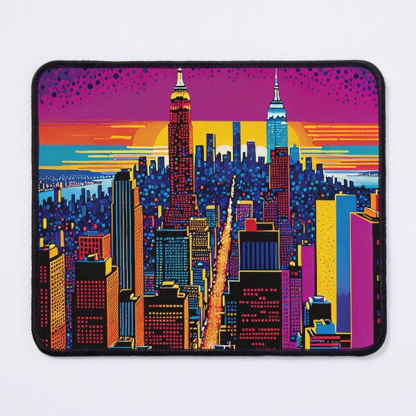 Item preview, Luminous Cityscapes: A Pointillist Dream designed and sold by PanoramaPrints.