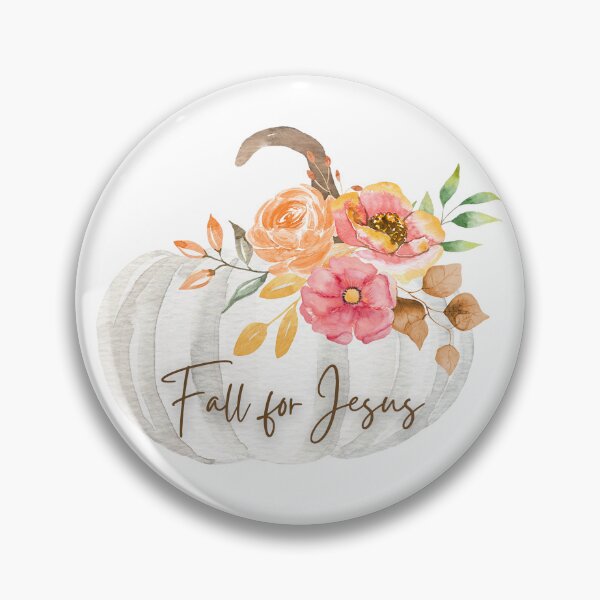 Item preview, Fall For Jesus Modern Watercolor Floral Pumpkin  designed and sold by SassyFaithGirl.
