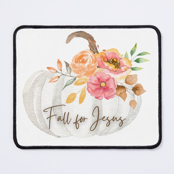 Item preview, Fall For Jesus Modern Watercolor Floral Pumpkin designed and sold by SassyFaithGirl.