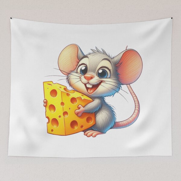 Item preview, Cute mouse with cheese  designed and sold by Culmika.