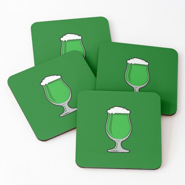 Item preview, St. Patrick's Day Green Beer in Tulip Glass designed and sold by mooskdesign.