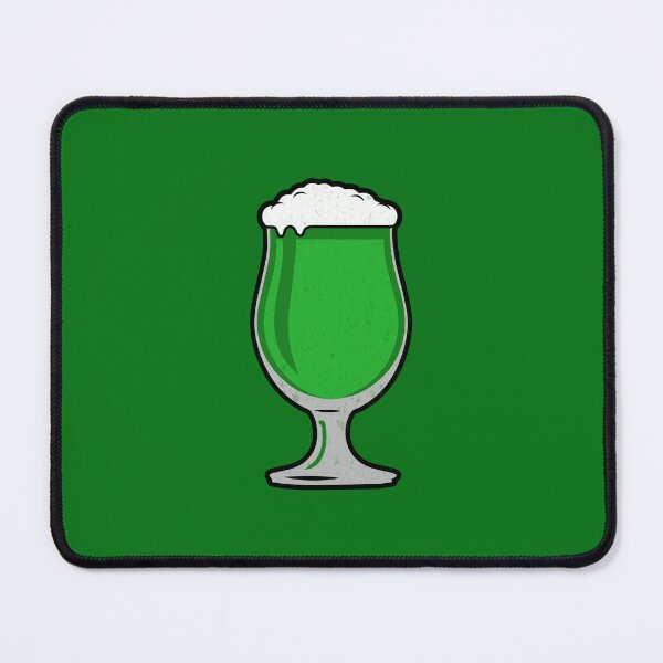 Item preview, St. Patrick's Day Green Beer in Tulip Glass designed and sold by mooskdesign.