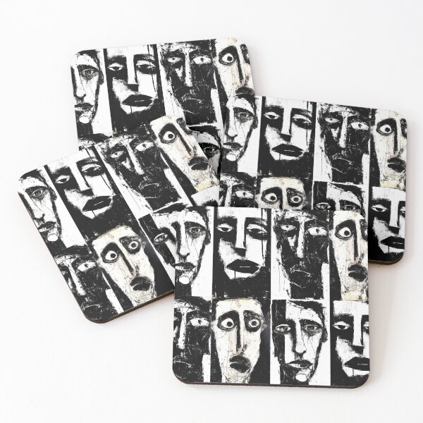 Item preview, Art Brut Faces designed and sold by sheprint.
