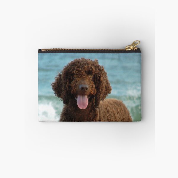 Item preview, Irish water spaniel enjoying the sea designed and sold by LorrieBee.