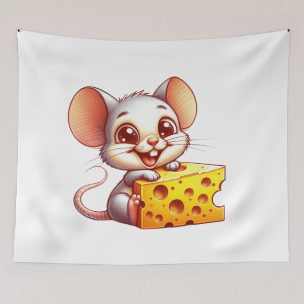 Item preview, Cute mouse with cheese  designed and sold by Culmika.