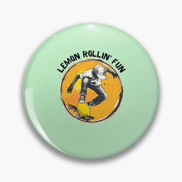 Item preview, Lemon Boy RetroSunset: Cool Lemon Skater in Baseball Cap designed and sold by zax454.