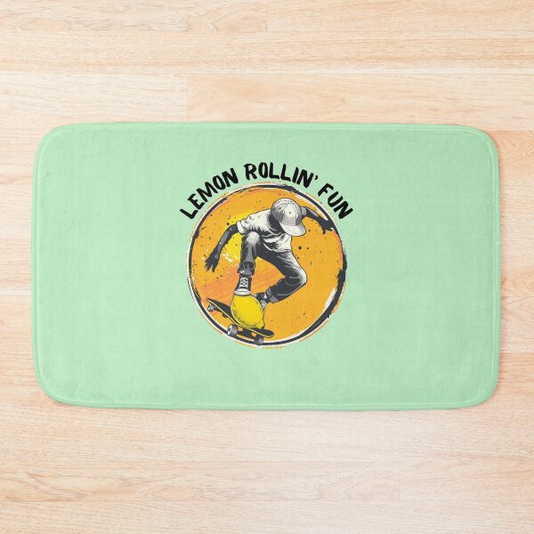 Item preview, Lemon Boy RetroSunset: Cool Lemon Skater in Baseball Cap designed and sold by zax454.