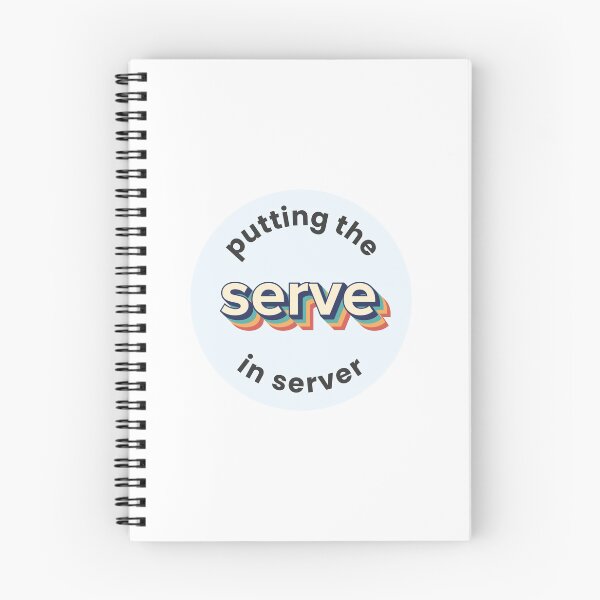 Item preview, Putting the serve in server programming joke designed and sold by PopGradients.