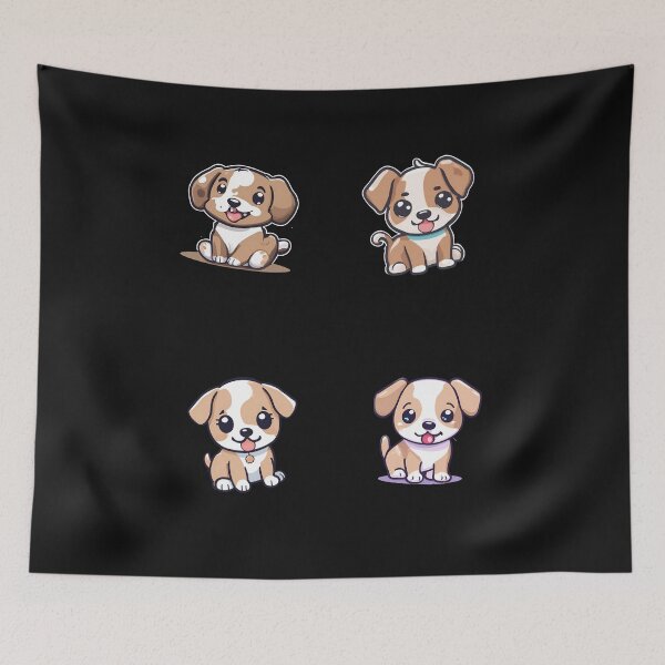 Item preview, Clipart Puppy Stickers designed and sold by SyTcreations.