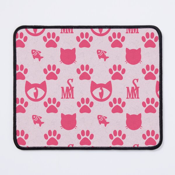 Item preview, Sir Meowton's Pink Promenade - Charming Cat Paw Print Pattern designed and sold by Sir Meow Meow.