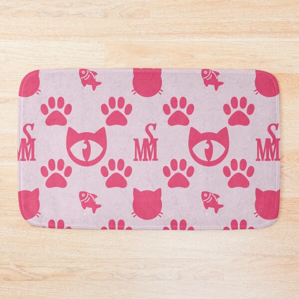 Item preview, Sir Meowton's Pink Promenade - Charming Cat Paw Print Pattern designed and sold by Sir Meow Meow.