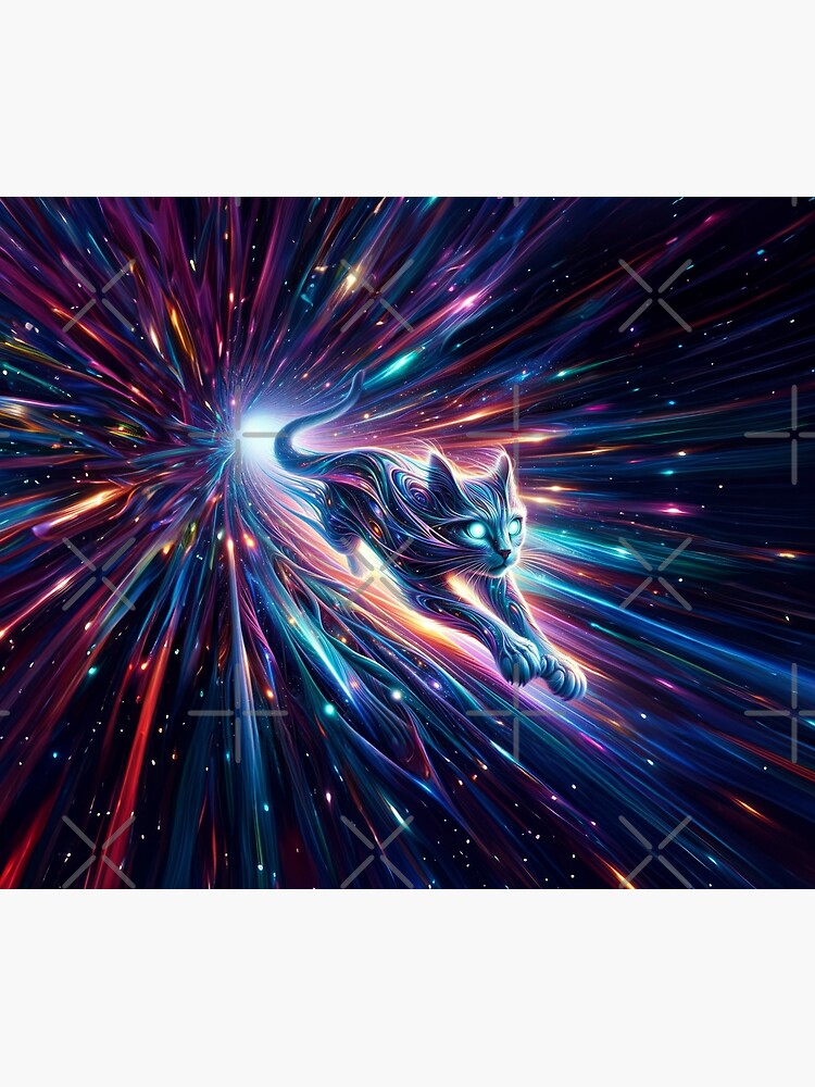 Thumbnail 6 of 6, Throw Blanket, The Cosmic Voyager designed and sold by thomasdatt.