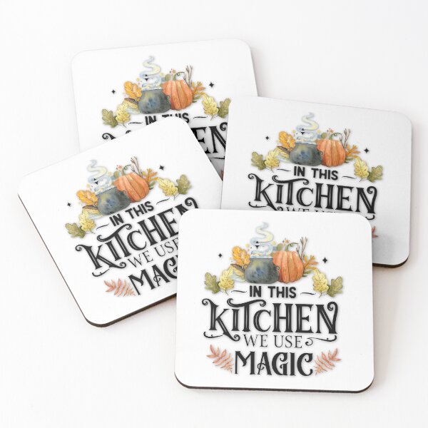 Item preview, In this kitchen We Use Magic, Kitchen Witch, Kitchen Witchery, Magick Spells, Pumpkins, Fall Style designed and sold by Alaska Magick.