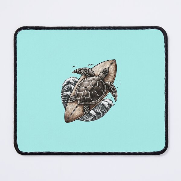 Item preview, Surfing turtle designed and sold by BecauseLaMode.