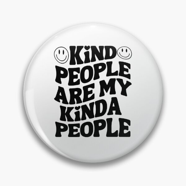 Item preview, Kind People Are My Kinda People - Spread Positivity Typography - Black designed and sold by Biddakate.
