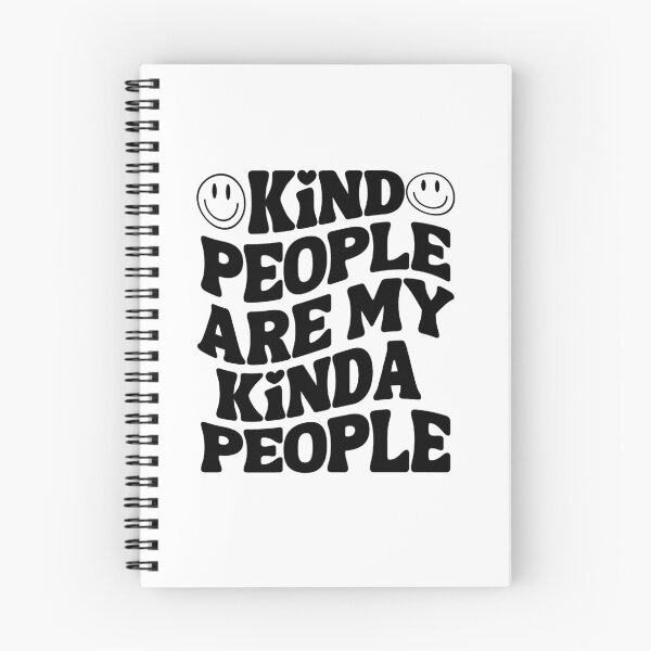 Item preview, Kind People Are My Kinda People - Spread Positivity Typography - Black designed and sold by Biddakate.