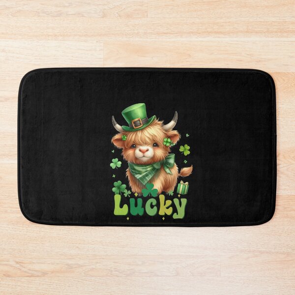 Item preview, St patrick Highland cow designed and sold by MilkyForest.