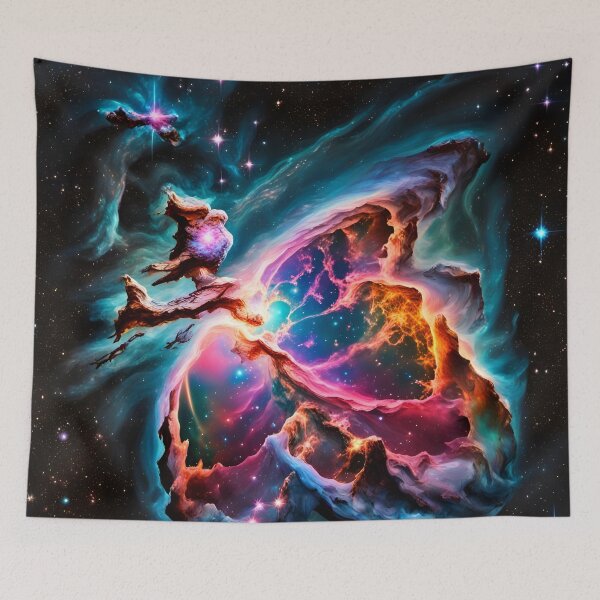 Item preview, Nebula stars cluster space art  designed and sold by WildflowersAI.