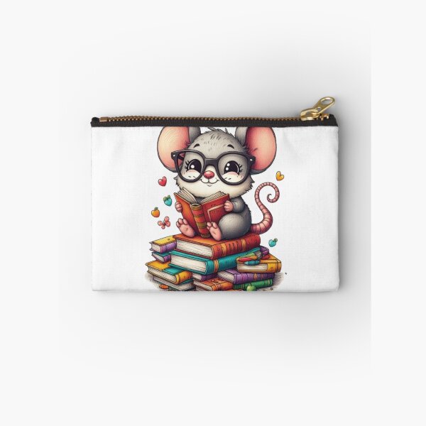Item preview, Back to school mouse reading books designed and sold by Culmika.