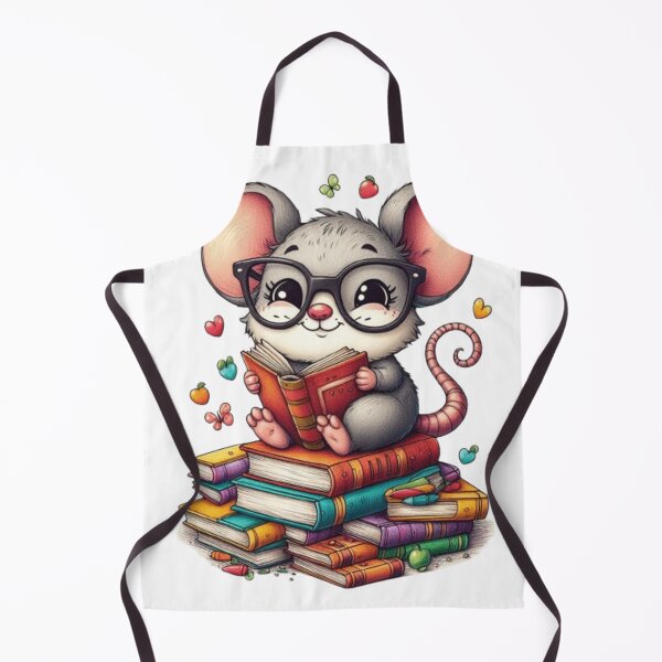 Item preview, Back to school mouse reading books designed and sold by Culmika.
