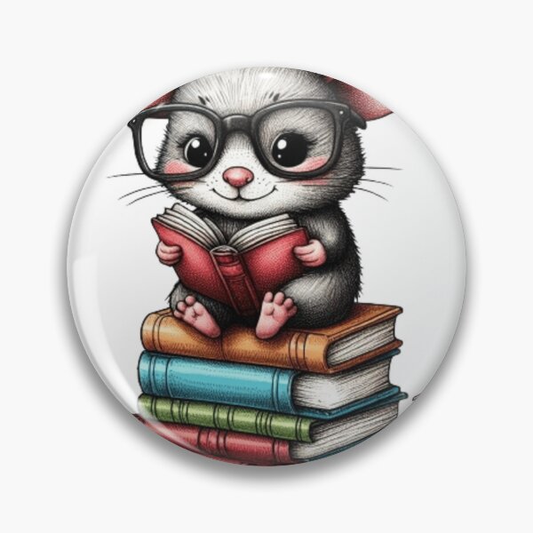 Item preview, Back to school mouse reading books designed and sold by Culmika.
