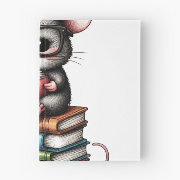 Item preview, Back to school mouse reading books designed and sold by Culmika.