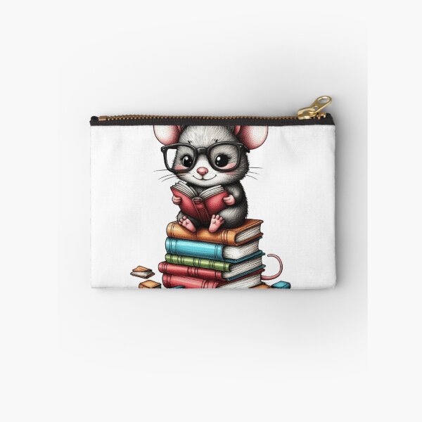 Item preview, Back to school mouse reading books designed and sold by Culmika.