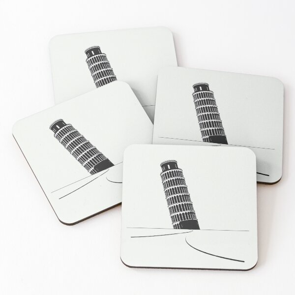 Item preview, Leaning Tower of Pisa Black and White Graphics designed and sold by Gaborai.