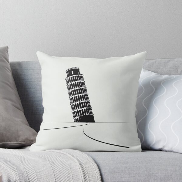 Item preview, Leaning Tower of Pisa Black and White Graphics designed and sold by Gaborai.