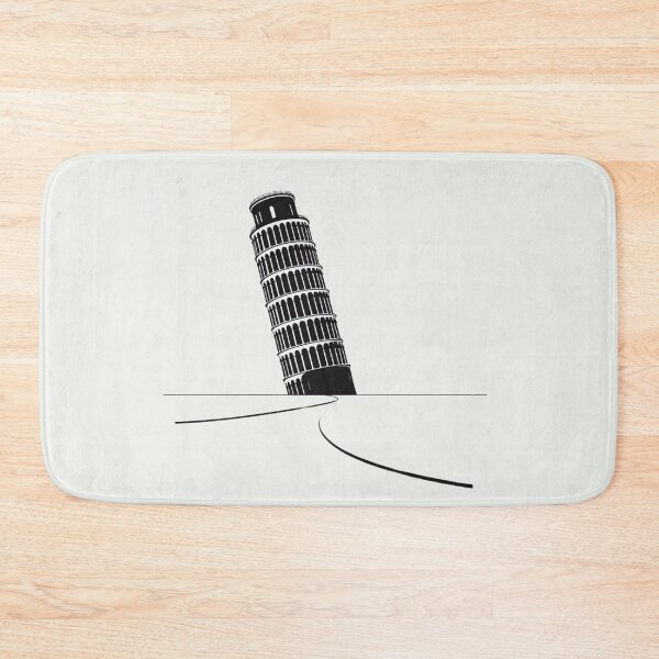 Item preview, Leaning Tower of Pisa Black and White Graphics designed and sold by Gaborai.