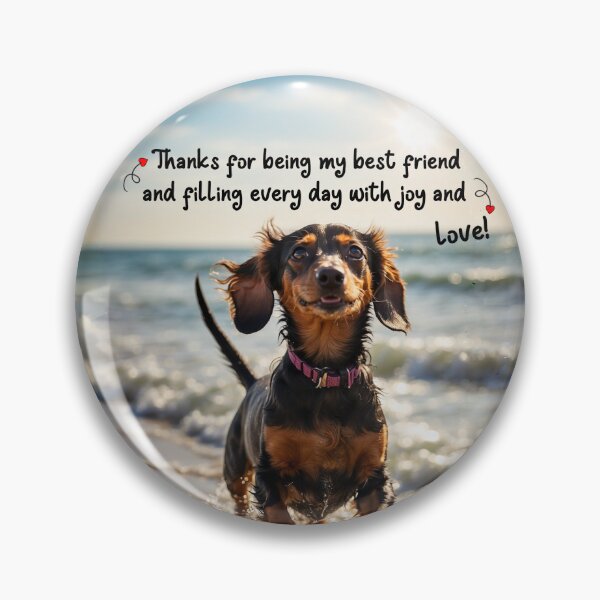 Item preview, Cute Dachshund dog in the Beach  designed and sold by Tetete.