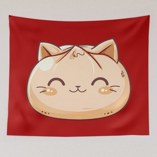 Item preview, Cute Cat Dumpling designed and sold by LarkspurAndTea.