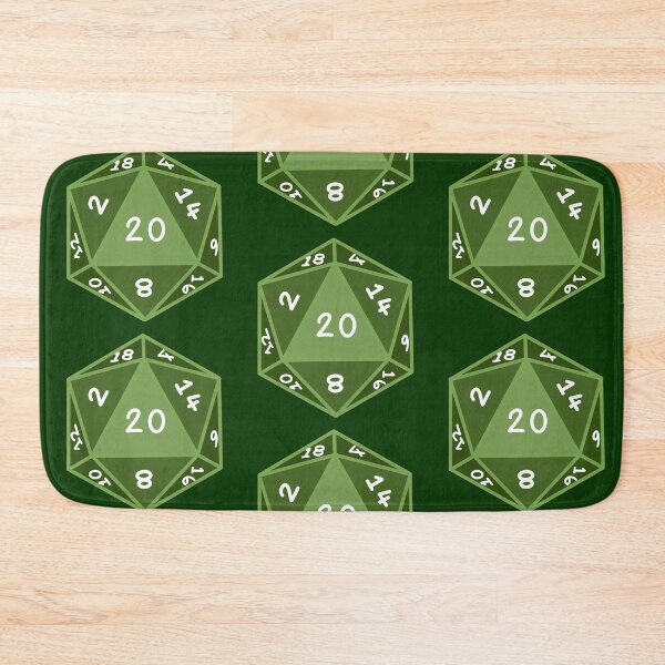 Item preview, Green D20 Dungeons and Dragons Level Up Birthday  designed and sold by Olivia's Doodle Den.