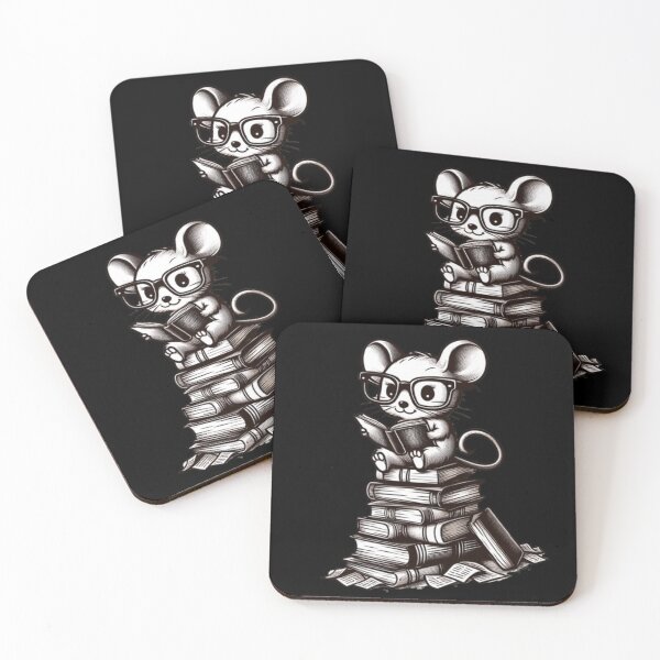 Item preview, Back to school mouse reading books designed and sold by Culmika.
