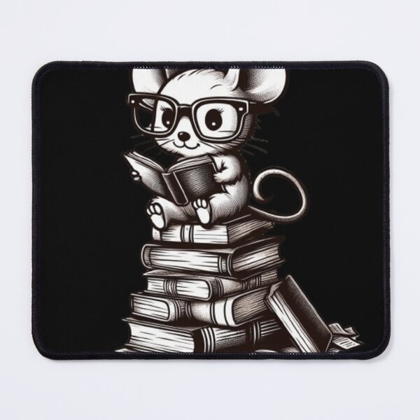 Item preview, Back to school mouse reading books designed and sold by Culmika.