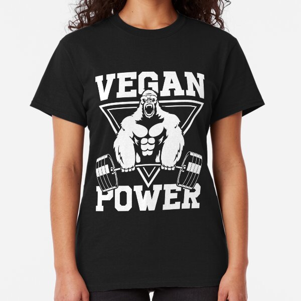 Vegan Power Workout Muscle Gorilla Bodybuilding Classic T-Shirt