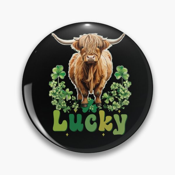 Item preview, St patrick Highland cow designed and sold by MilkyForest.