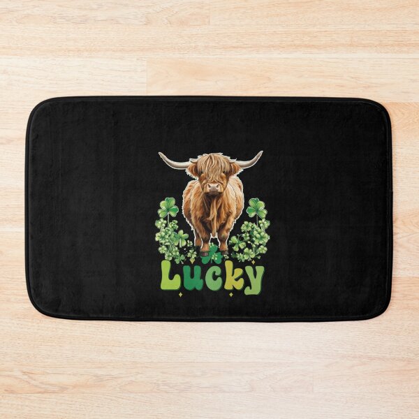 Item preview, St patrick Highland cow designed and sold by MilkyForest.