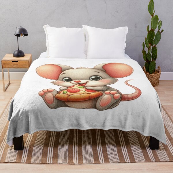 Item preview, Cute mouse with pizza designed and sold by Culmika.