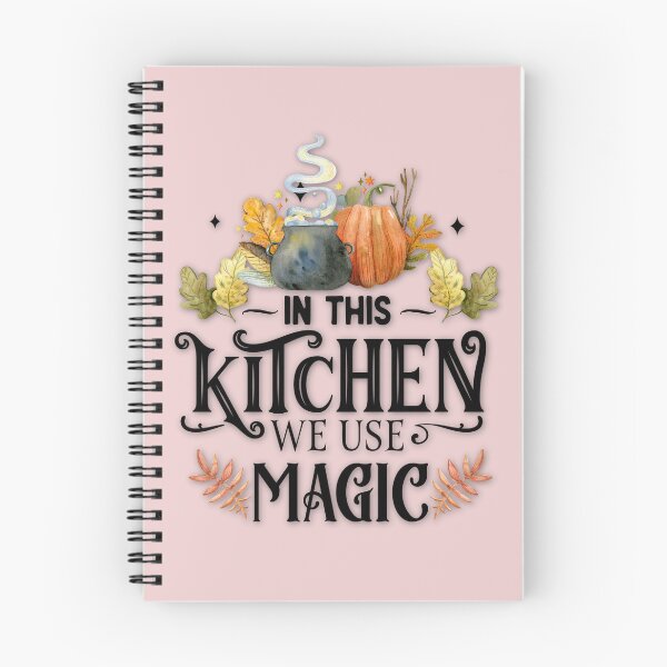 Item preview, Boho Blush Pink, Cottagecore - In this kitchen We Use Magic, Kitchen Witch, Kitchen Witchery, Magick Spells, Pumpkins, Fall Style designed and sold by Alaska Magick.
