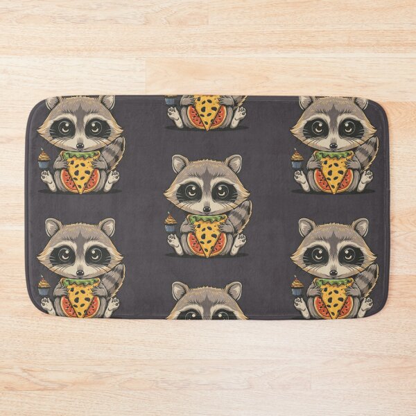 Item preview,  Funny cute kawaii raccoon eating something designed and sold by Trend-Beaver.
