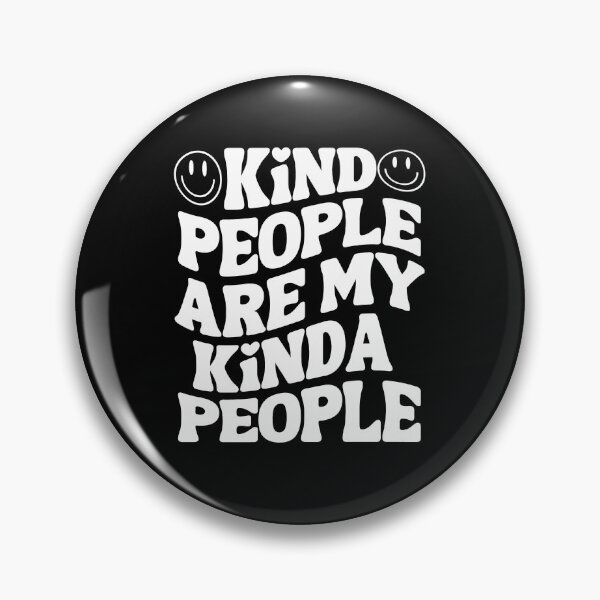 Item preview, Kind People Are My Kinda People - Spread Positivity Typography - White designed and sold by Biddakate.