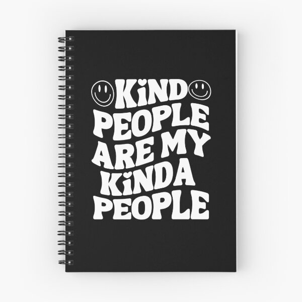 Item preview, Kind People Are My Kinda People - Spread Positivity Typography - White designed and sold by Biddakate.