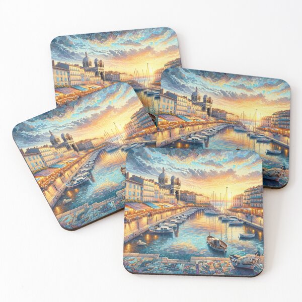 Item preview, Mosaic Painting Old Port of Marseille designed and sold by AdamShirts7.