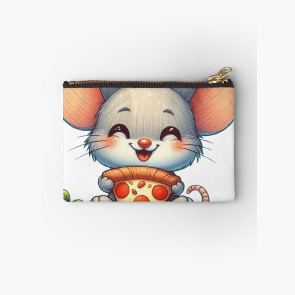 Item preview, Cute mouse with pizza designed and sold by Culmika.