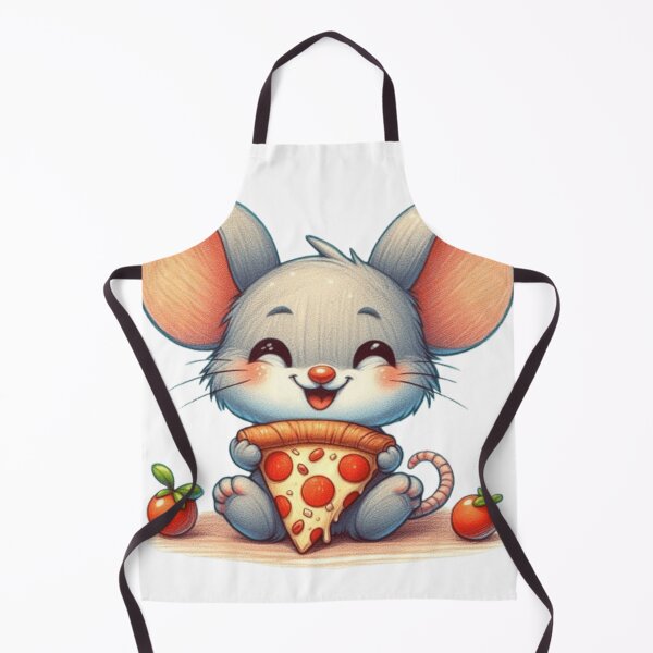 Item preview, Cute mouse with pizza designed and sold by Culmika.
