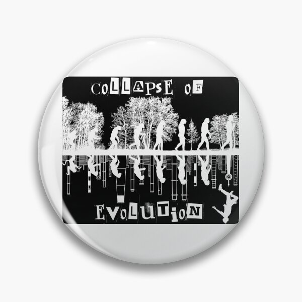 Item preview, Collapse of evolution, AI, black humor, Evolution, designed and sold by GOLDENGARDENART.