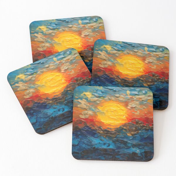 Item preview, sunset over the ocean designed and sold by elegantpaterns.