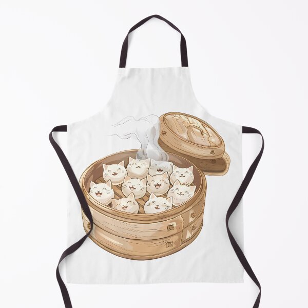 Item preview, Steamer Full of Cat Dumplings designed and sold by LarkspurAndTea.