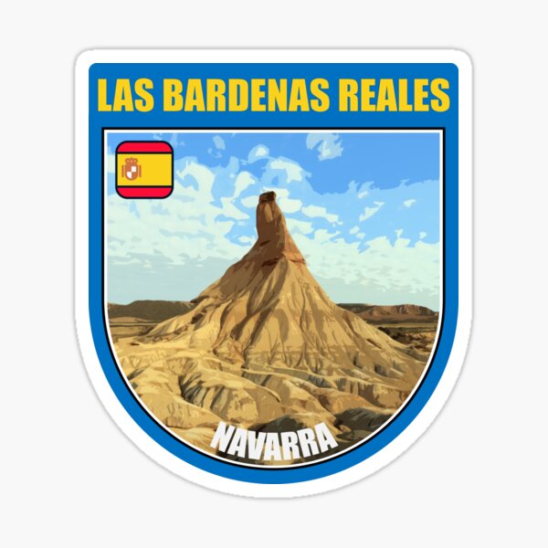 Vista previa del artículo con la obra «Las Bardenas Reales Navarra España», diseñado y vendido por sticket-travel.